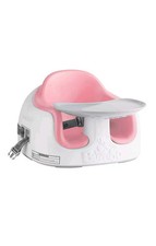 Bumbo Baby Toddler Adjustable 3-in-1 Booster Seat/High Chair  Tray, Cradle Pink