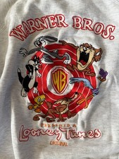 Vintage Warner Brothers Looney Tunes embroidered sweatshirt - size large