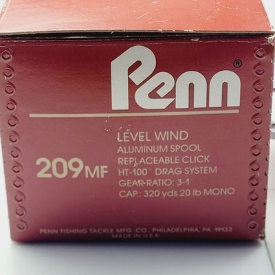 Vintage Penn 209MF Peer Monofil Level Wind High Capacity Saltwater