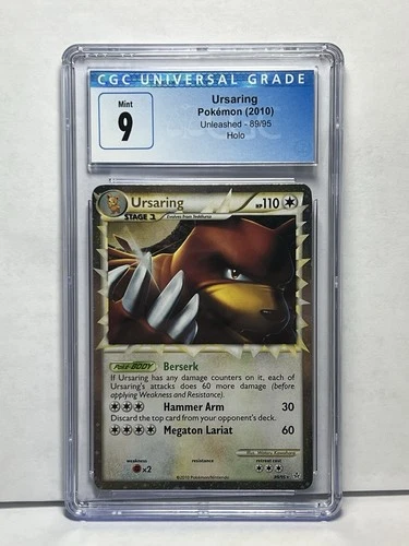 CGC 9 Ursaring 2010 Unleashed 89/95 Holo Pokemon Card