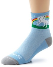 SockGuy Men's Unicorn, Multi-Colored, L/XL