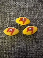 Set Of 3 Tampa Bay NFL Shoe And Croc Charm Set - New