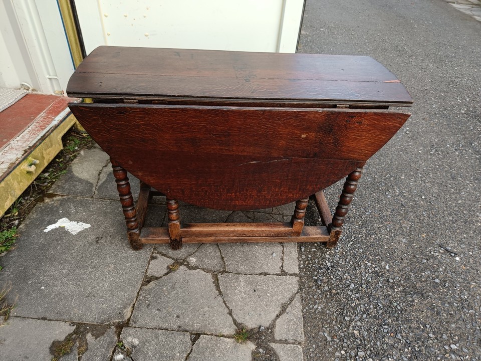 Antique Georgian Oak Gateleg Drop Leaf Table | eBay UK