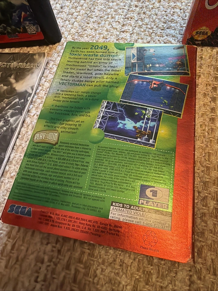 Vectorman 1 & 2 Lot - W/ Original Box & Cart - Image 4 of 4