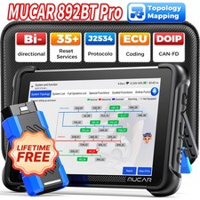 MUCAR 892BTPro Scanner J2534 Pass Thru 35 Res...