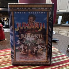 Jumanji Collector's Series DVD Robin Williams Tall/DVD Case Movie Franchise