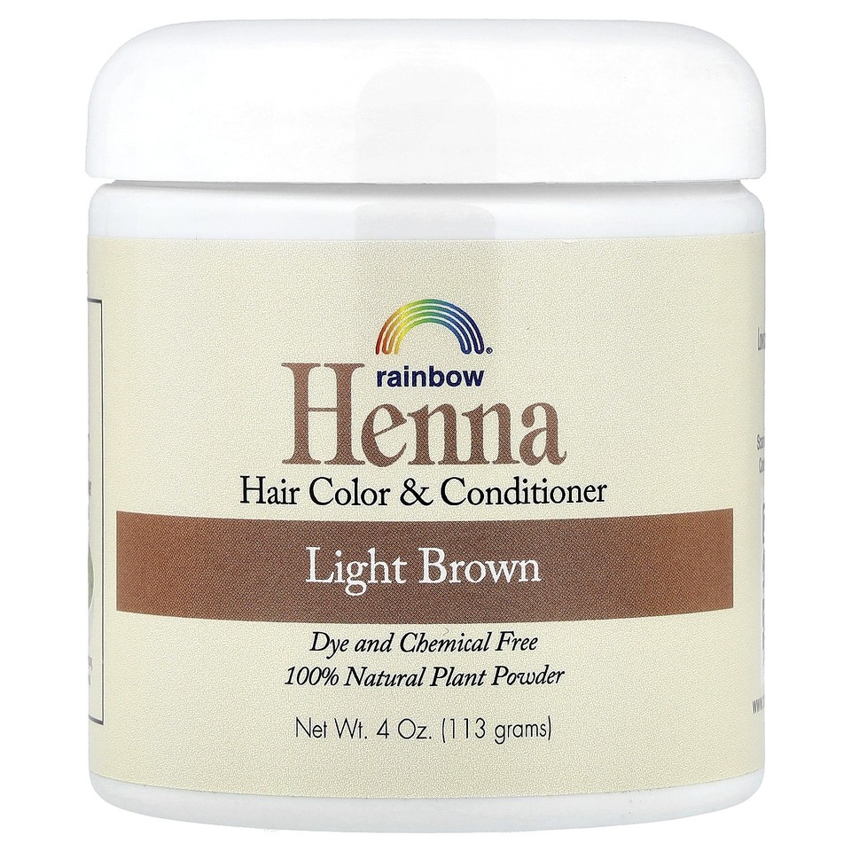 Henna, Hair Color and Conditioner, Light Brown, 4 oz (113 g)