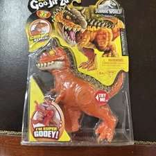 Heroes Of Goo Jit Zu Jurassic World Chomp Attack Carnotaurus Stretchy DinosaurB5