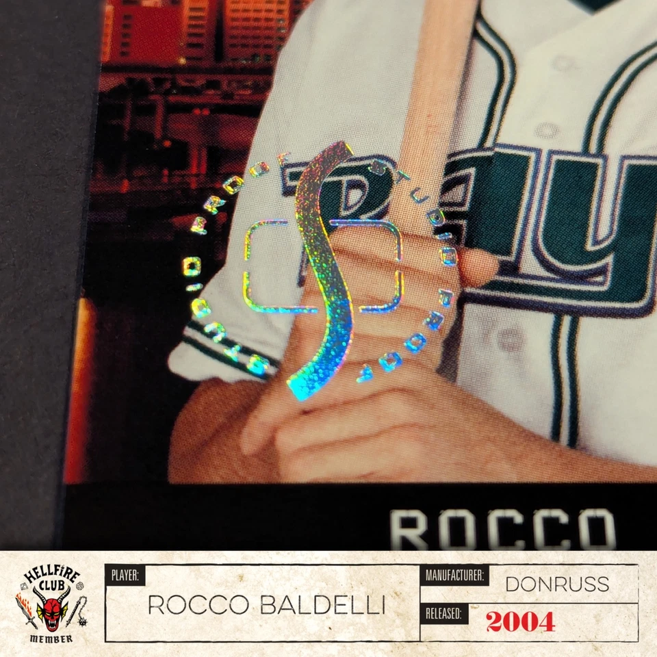 2004 Donruss Studio - Rocco Baldelli /100 Studio Proofs Silver (#189) - Image 3 of 4