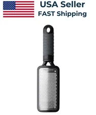 Microplane Home Series Fine Grater with Soft Touch Handle - Black