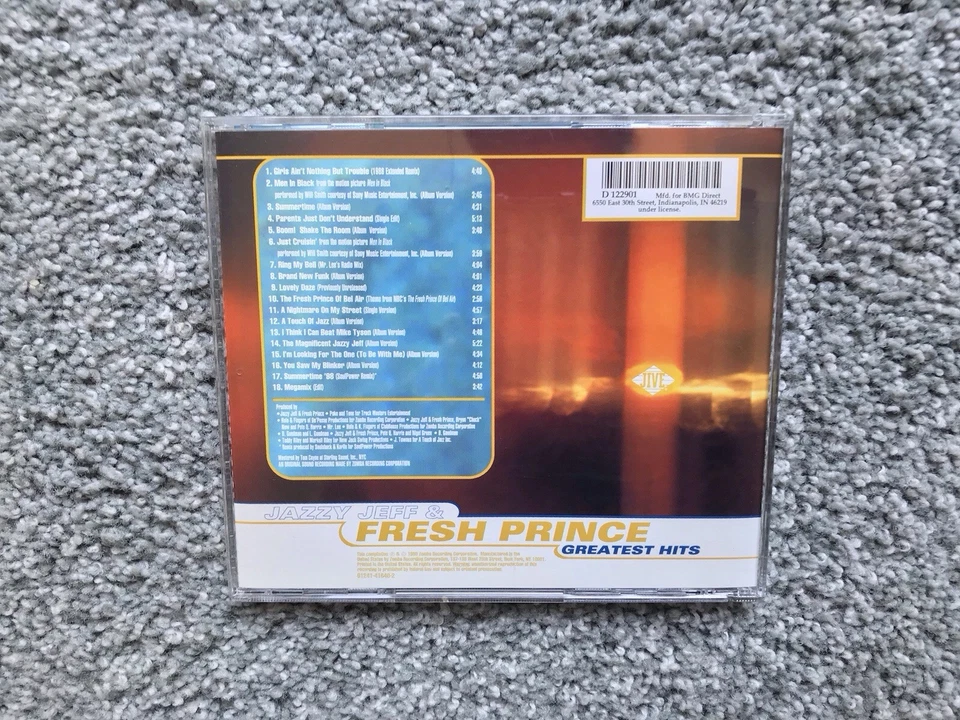 Dj Jazzy Jeff  & Fresh Prince  Greatest Hits 1988  VG Condition - Image 3 of 4