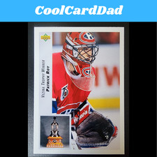1992-93 Upper Deck Hockey #438 Patrick Roy - Canadiens “ Vezina Winner”