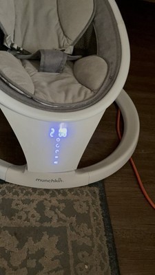 Munchkin MKCA0788 Gray Bluetooth Baby Swing Adjustable Speeds Washable Portable