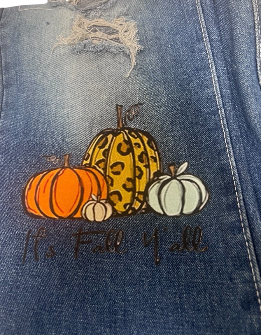 Halloween Fall Orange Pumpkin Patchwork Distresse… - image 9