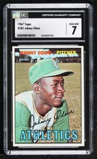 1967 Topps Blue Moon Odom Johnny Odom #282 CGC 7 2d2