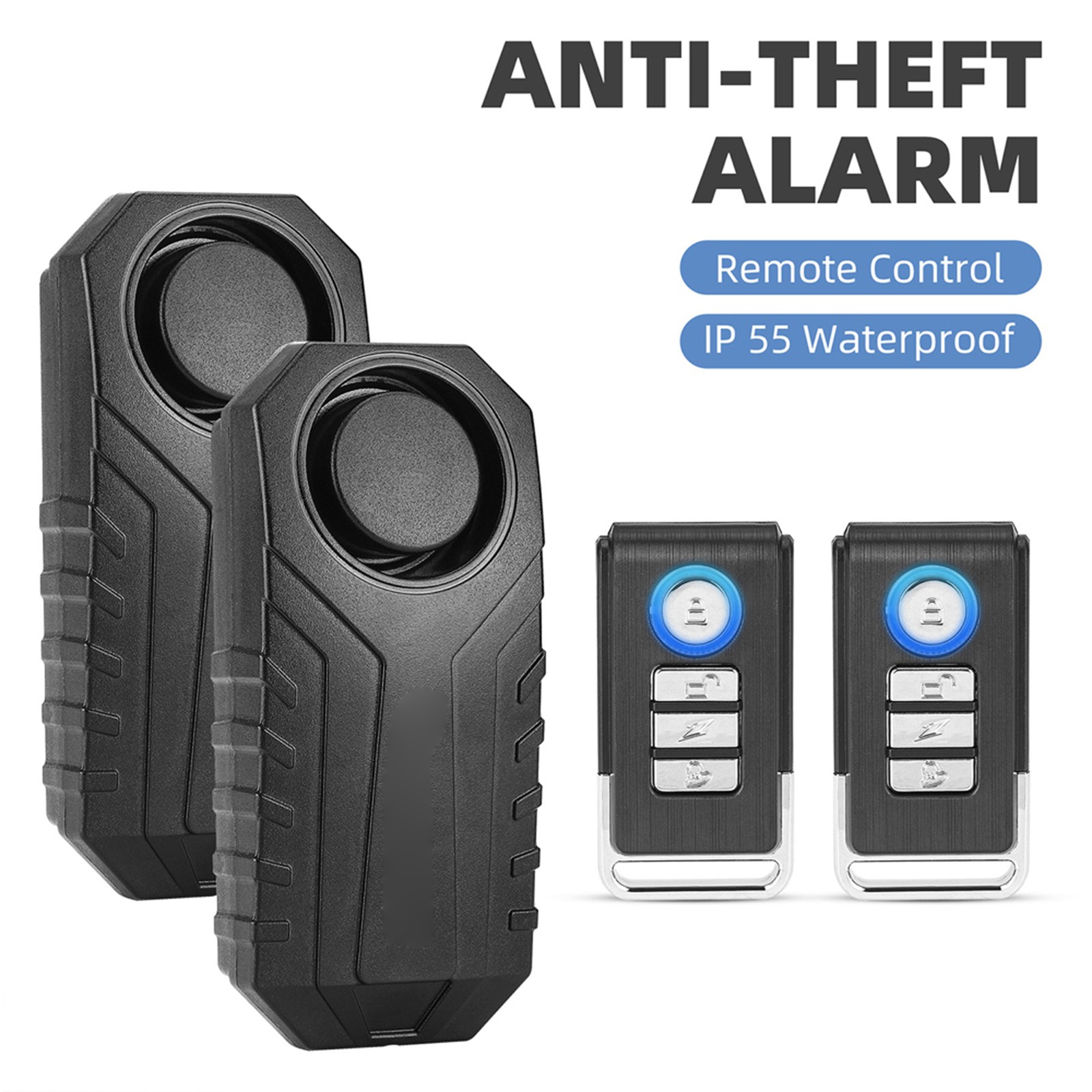 AntiTheft High Visibility Alarm Wireless Bike E-Bike Movement Sensing Al