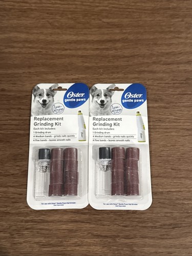 2 Oster Gentle Paws REPLACEMENT GRINDING KIT 1-Drum 8-Bands Dogs Nail Grinder - Picture 1 of 2