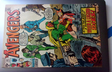 Avengers #81 1970 nítido en muy buen estado menos brillante segunda aplicación. FUNDA BUSCEMA DE LOBO ROJO