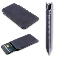 caseroxx Business-Line Poche pour Alcatel One Touch Pixi 3 4013D en bleu fait de