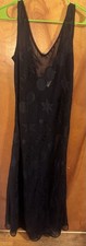Vtg Victoria's Secret Gold Label 3pc Set Gown & Lingerie Black Red Roses M