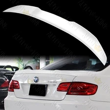 FOR 07-13 BMW 3-SERIES COUPE E92 W-POWER PEARL WHITE TRUNK SPOILER WING