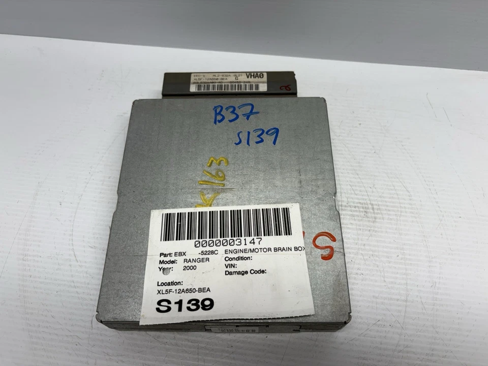 OEM ENGINE COMPUTER CONTROL MODULE 1999 - 2000 FORD RANGER 4.0L XL5F-12A650-BEA - Image 4 of 4