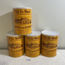 Lot Of 4 Cans Cafe Du Monde Coffee and Chicko...