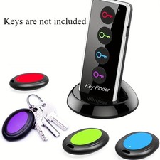 Key Finder Set: 1 Transmitter, 4 Receivers - LED Tracker with Loud Alarm NEW