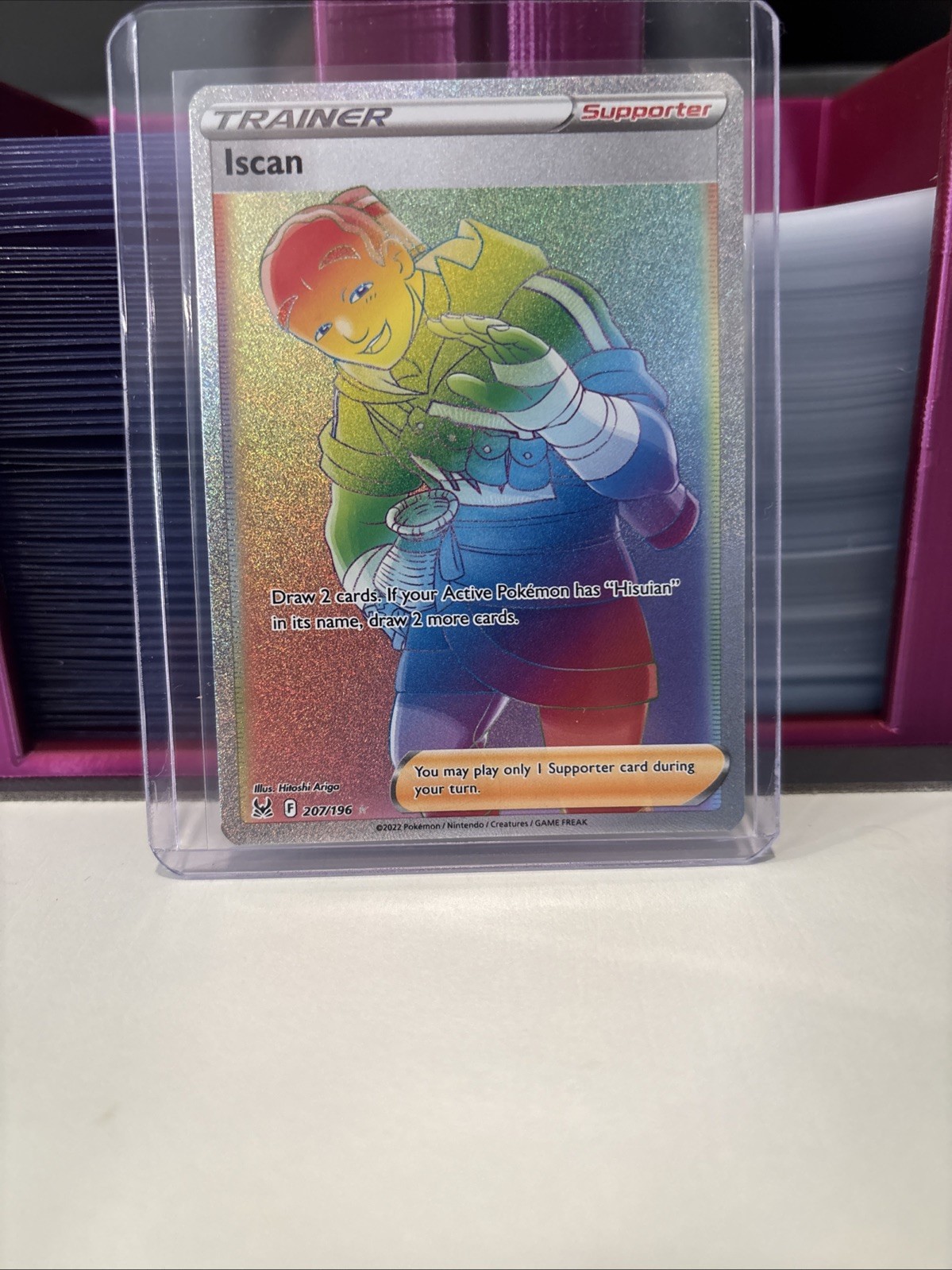 Pokemon TCG Iscan 207/196 Lost Origin Holo Card Near mint