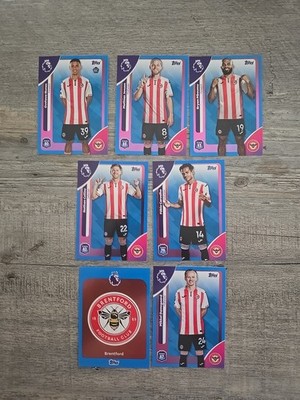 Topps Premier League 2026 Brentford Blue Parallel Konvolut 7 Karten 2025/26