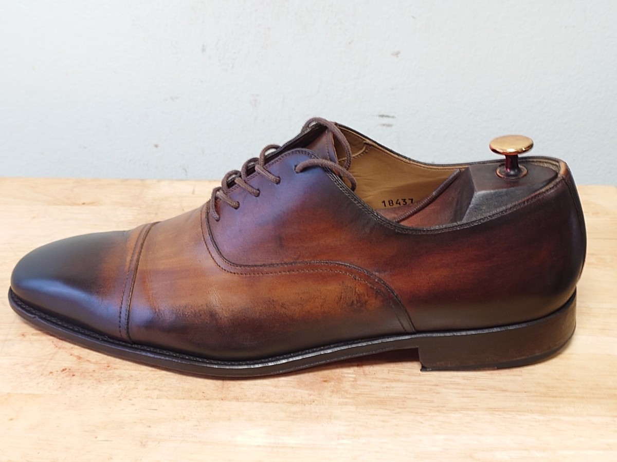 Magnanni Tan-to-Brown Patina Cap-Toe Oxfords Duke Men main image 2