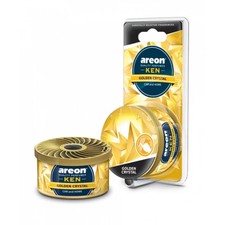 Désodorisant parfumé cristal doré Areon Ken pour voiture, maison et bureau