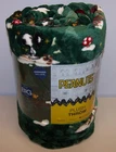 Peanuts New 2025 Supersoft Plush Throw Blanket 5ft x 6ft Snoopy Christmas Theme
