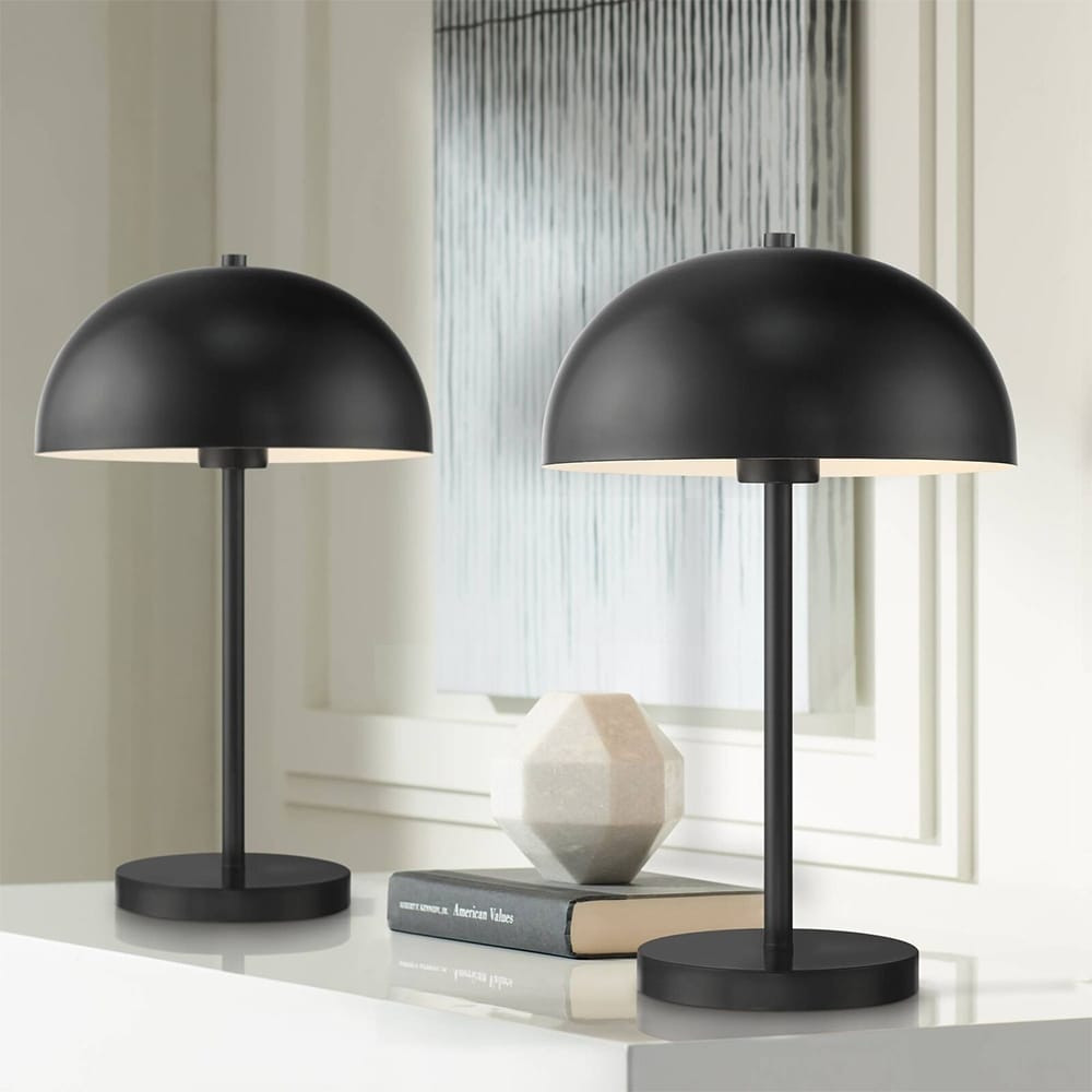 Set of 2 Modern Luxury Accent Table Lamps 19 1/2