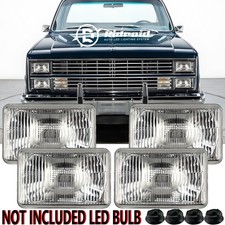 4pcs 4x6 Headlight Glass Lamp Housing Original Look For Chevy K5 Blazer C10 C20 4pcs 4x6 Headlight Glass Lamp Housing Original Look For Chevy K5 Blazer C10 C20
