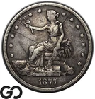 1877-S Trade Dollar, Tough Collector Type Piece, Broken Die