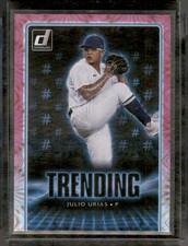 2021 Donruss #TR7 Julio Urias Trending Pink Fireworks
