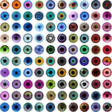 200Pcs 10mm Mixed Flatback Dome Doll Eyes for Craft DIY Projects