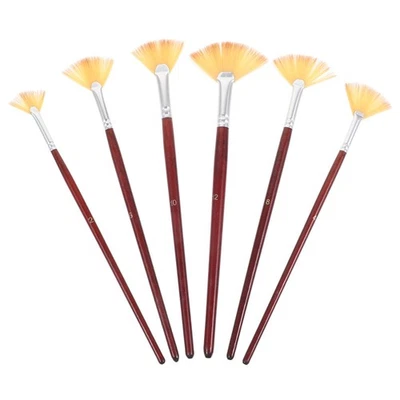 6 Pcs Verschleißfester Aquarellpinsel Künstler Nylonpinsel Detailpinsel - Bild 1 von 4