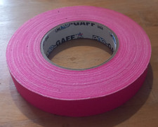 Pro Gaff Tape 1in x 150ft Fluorescent Pink