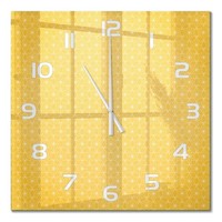 Wanduhr Aus GehäRtetem Glas Mit Leisem Uhrwerk Sterne WeißE Zeiger 60X60 Cm