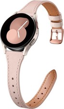 20mm Genuine Leather Strap Compatible with Galaxy Watch 7/6/5/4 40mm 44mm