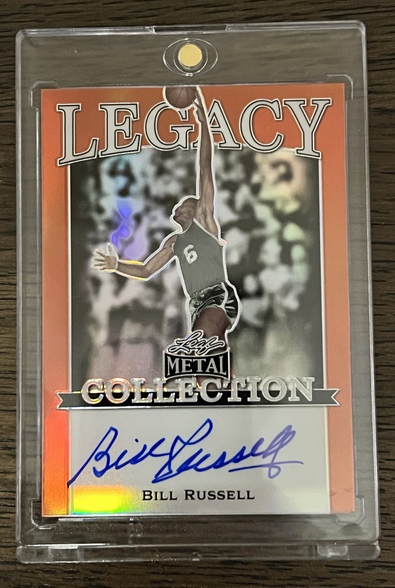 NBAカード Bill Russell autoサイン Amazon.com: Bill Russell Autographed Rookie Reprint Card