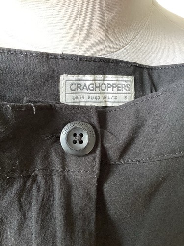 CRAGHOPPERS Pantalone Attivo Nero Pro Elasticizzato Taglia 14 Corto Lunghezza 28” Passeggio - Foto 4 di 8