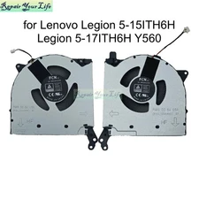 CPU GPU Fan For Lenovo Legion 5-15ITH6H 5-17ITH6H 82JH 82MH 82JM Gaming Cooler