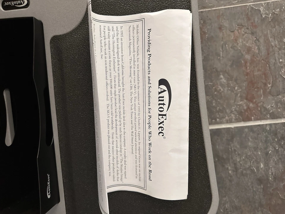 AutoExec FileMaster Efficiency - Vehicle Desk with Built In Power Inverter - Image 4 of 4