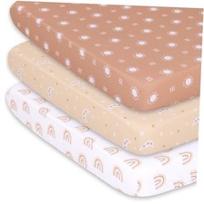 3-Pack Fitted Playard Sheets - Soft  Breathable Baby Boy or Girl Mini Crib