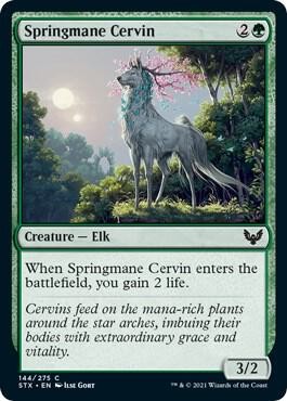 Springmane Cervin 144 C Strixhaven: School of Mages Magic: The Gathering NM/M