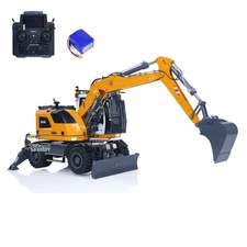 1/14 8-ways RC Hydraulic Wheeled Excavator LR914 Metal 4*4 RTR Digger Axle Lock
