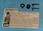 GI G.I. Joe gijoe MUTT WEAPONS + FILE CARD LOT #2 parts helmet muzzle gun +bonus